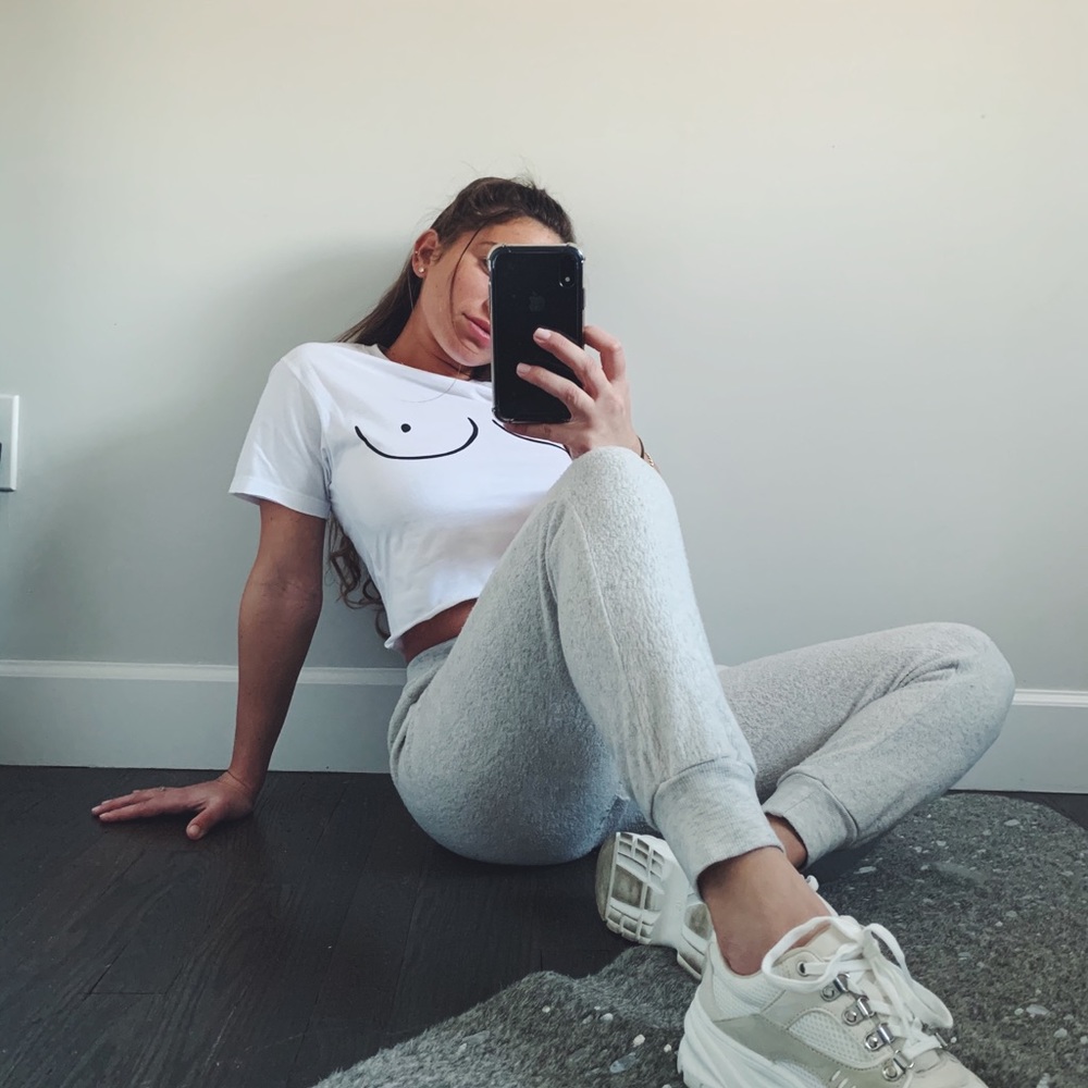 Boob crop t-shirt